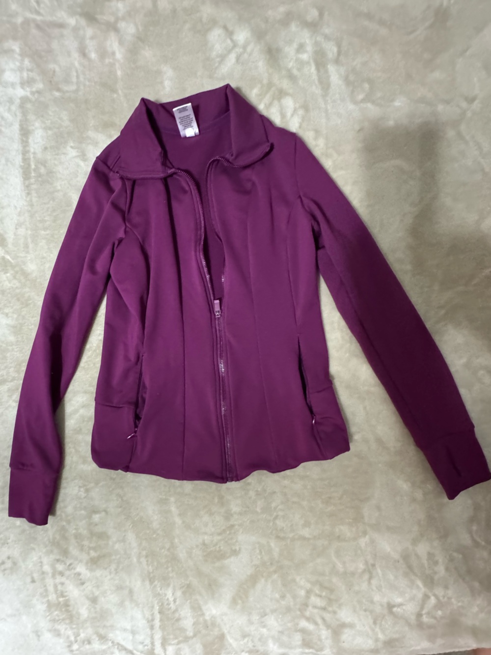 Women's Utility Jacket - Plum Zip Front